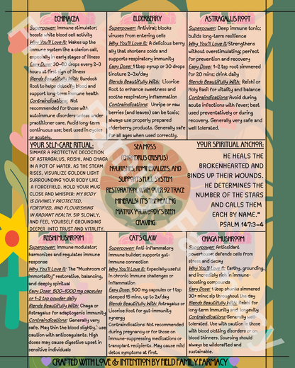The Herbal Gospel: Immune System Cheatsheat
